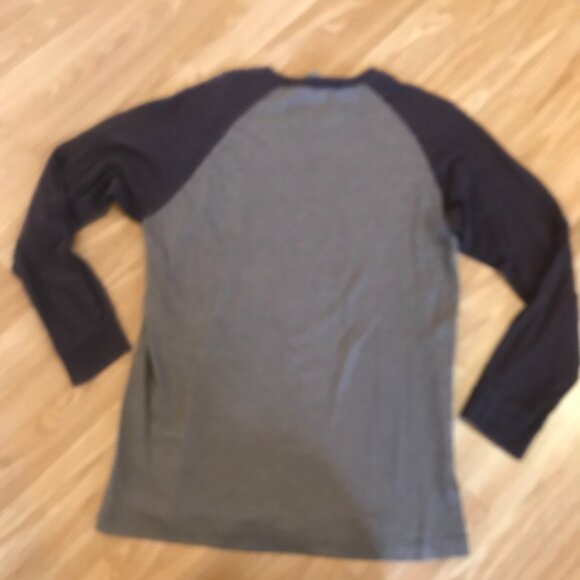 Boston Bruins Shirt Long Sleeve Raglan T-Shirt Mens Brn Medium 80s Retro Style - Picture 3 of 5